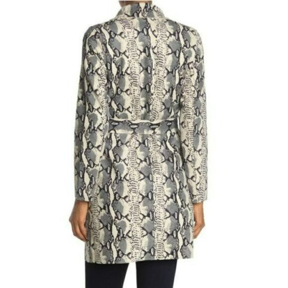 NWT Love Token Leopard Print Faux Suede Lightweight Belted Jacket - Picture 4 of 6